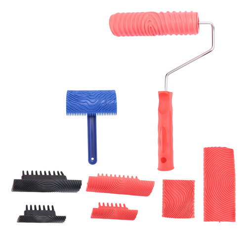 Juego De 8 Herramientas De Pintura Para Moler Madera, Grano