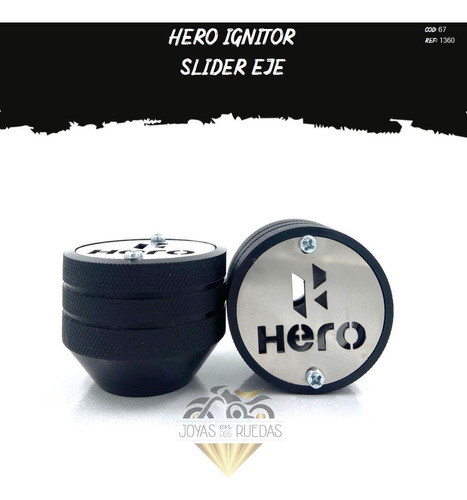 Spools Sliders Eje Partes Lujo Moto Hero Ignitor