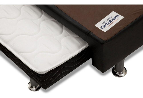 Cama Box Base C/auxiliar Solteiro Revolution Black (88x188)