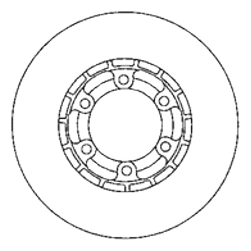 Disco Freno Delantero 258.50mm Breme Mitsubishi L200 90-96