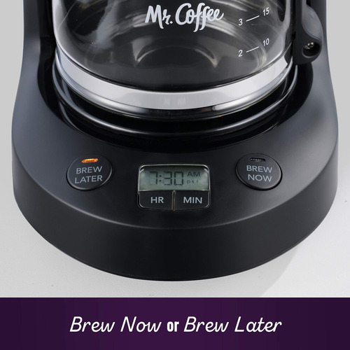 Cafetera Mr. Coffee, Jarra De Vidrio Programable Para 5 Taza