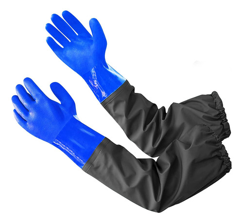 Par De Guantes De Limpieza Haiou Talle M , Resistentes, Azul