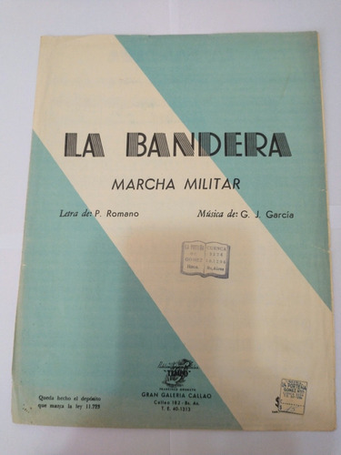 Partitura La Bandera (Usado)