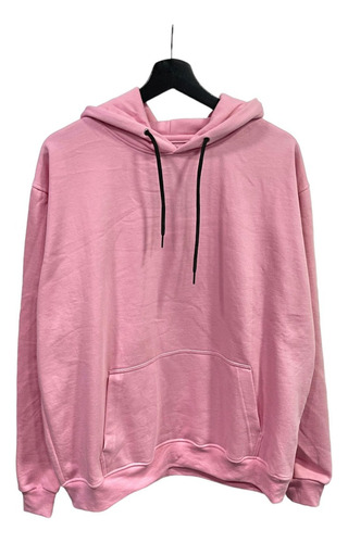 Sudadera Basica Rosa Bebe Over12 Unisex