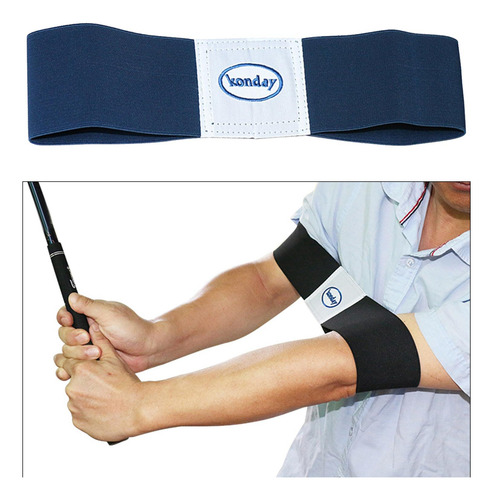 Golf Swing Entrenamiento Brazo Banda Postura Azul