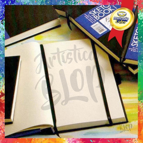 Imagen 2 de 5 de Cuaderno Block Dibujo Artistico Bocetos Hojas Blancas Lisas
