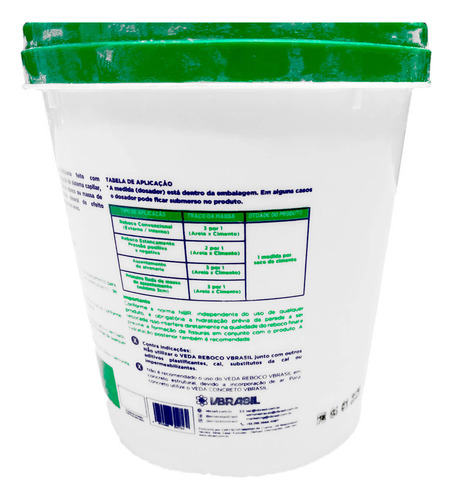 Veda Reboco 1kg Rende Até 60 Sc Cimento Impermeabilizante Pó