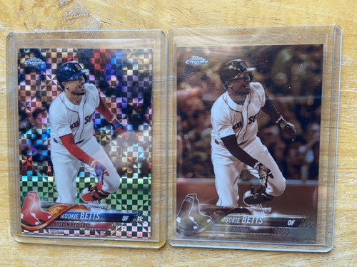 Mookie Betts  2 Tarjetas Topps Chrome Xfractor Y Refractor S