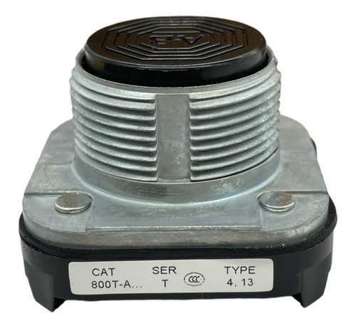 Boton Negro Allen-bradley, 800t-a2