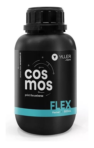 Resina 3d Cosmos Flex Dlp 500cc (600gr) Flexible Clear