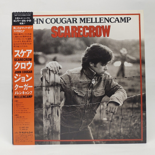 Lp John Cougar Mellencamp Scarecrow Japonês/japan Obi Enc