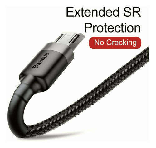 Baseus Cafule Cable Micro 2.4a 1m Gris