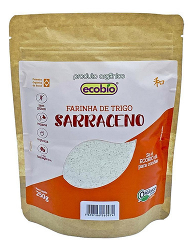Kit 3x: Farinha De Trigo Sarraceno Orgânico Ecobio 250g
