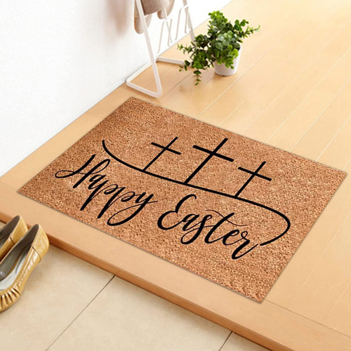 Felpudo De Pascua Happy Home Decorations, Tapetes De Bienven