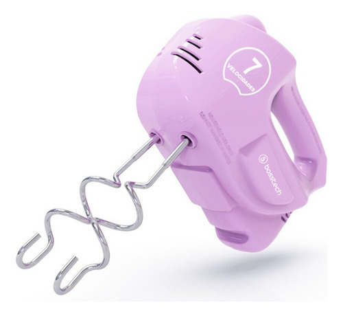Batidora De Mano Bosstech Clasica Bsed-m3 Rosa 200w