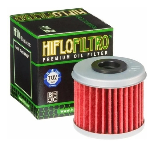 Filtro De Aceite Hiflo Hf 116 Honda Crf 150 250 450 Trx Rpm