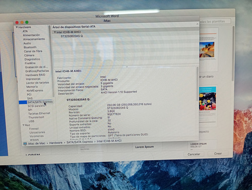 Computadora Imac 8.1 Con Sistema Mac (Usado)