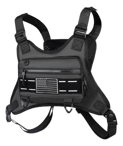 Mochila Respirável Frontal, Esportiva, Corrida, Bolsa Mascul