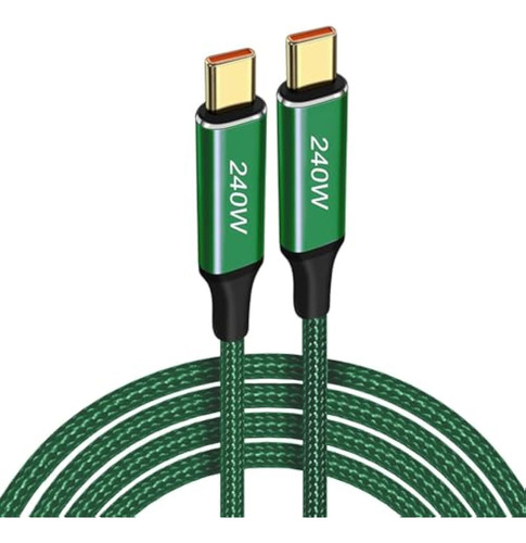 Cable De Carga Largo Usb-c A Usb-c De 240 W Y 10