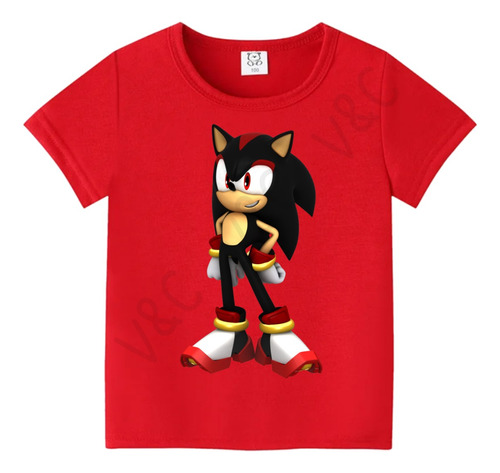 Remera Sonic Tails Shadow Amy Nene Nena Infantil Algodón