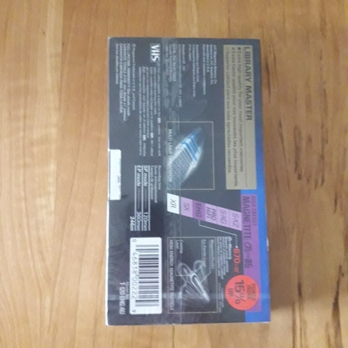 Cassette Vhs Jvc Ehg 120 (Usado)