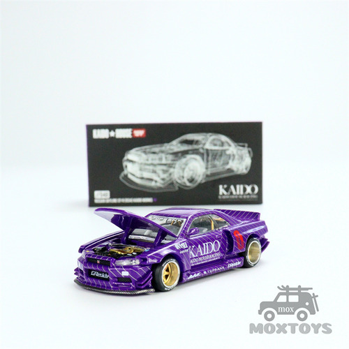 Kaido House Mini Gt 1:64 Nissan Skyline Gt-r R34 Kaido Work