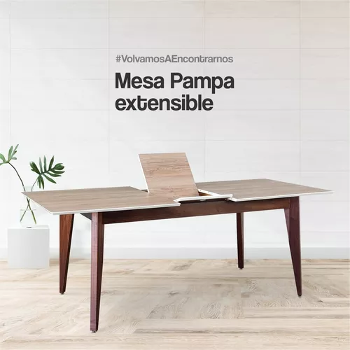 Mesa de Comedor Extensible Pampa 140 - Todas las medidas