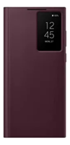 Funda Original Para Samsung S22 Ultra Flip Cover Burgundy