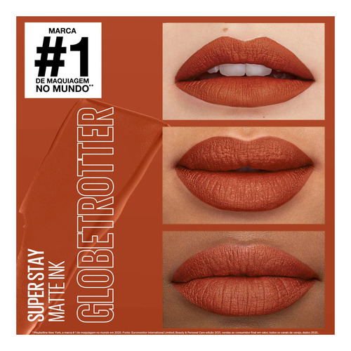 Labial Líquido New York Super Stay Globetrotter 5ml Maybelline Globetrotter