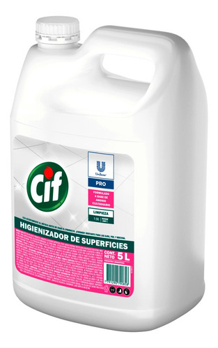Imagen 2 de 3 de Cif Higienizador De Superficies Profesional 5l