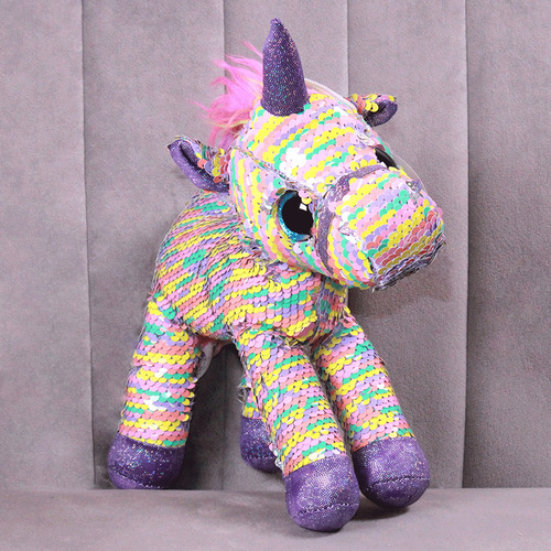 Peluche Sorpresa Unicornio Lentejuela Premium Pelucheria Color