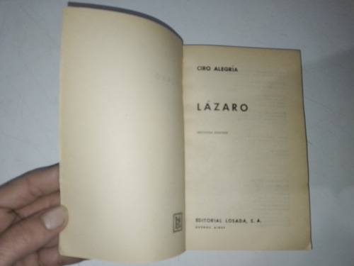 Lázaro - Ciro Alegría (Usado)
