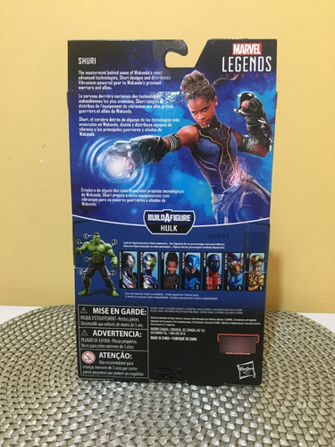 Shuri Marvel Legends Series Avengers Endgame Sin Baf (Usado)
