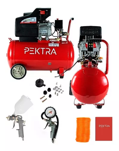 Compresor De Aire Pektra 220v 2hp 24lts 115psi 8bar 2850rpm