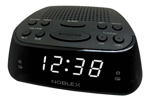 Imagen 1 de 3 de Radio Reloj Despertador Noblex Rj960 Doble Alarma Dual