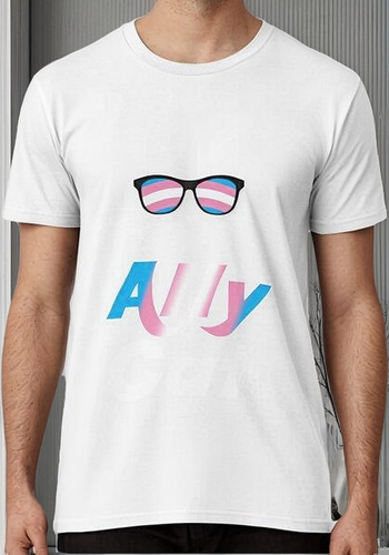 Remera Trans Ally Cat Gay Pride Kitty Trans Pride Algodon Pr