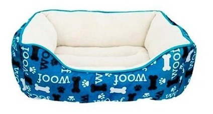 Cama Rectangular Para Perros Dogit Dreamwell Azul Pt