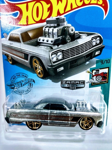 Carrito Hot Wheels Zamac Chevy Impala 1964 Escala 1:64