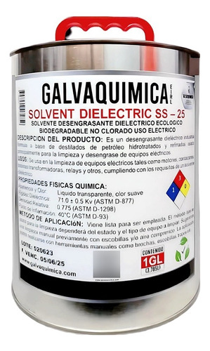Solvente Dielectrico No Clorado Ss-991987857 Galvaquimica