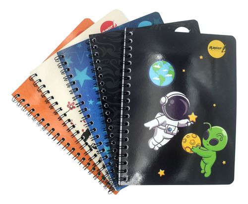 Libreta Profesional Doble Espiral Rayter 100 Hojas 5 Piezas Color Dibujo