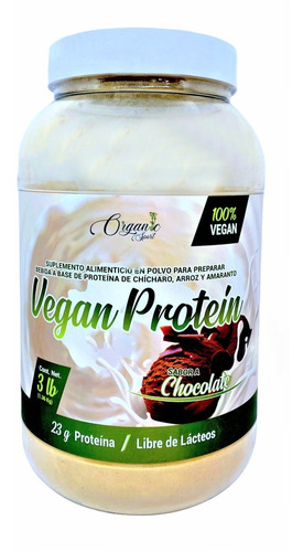 Proteína Vegana 3 Lbs Organic Sport Sabor Chocolate