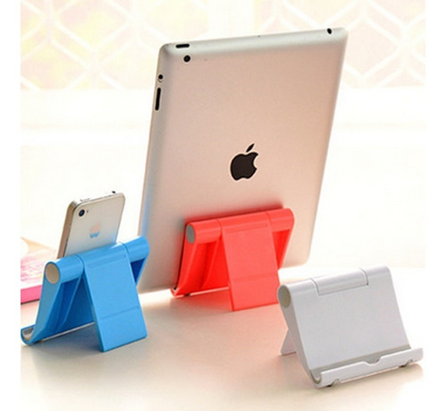 Imagen 4 de 10 de Soporte De Escritorio Plegable Telefono Celular Tablet