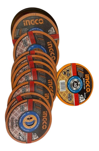 Imagen 3 de 6 de Discos De Corte Para Metal Set 10 Pz (centro Plano) 1/2''