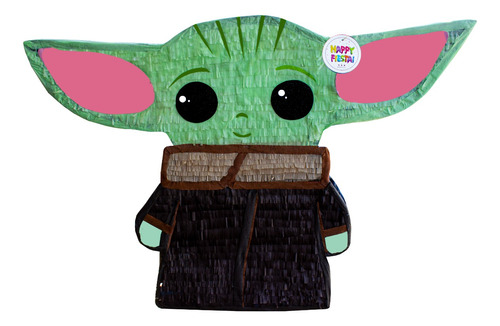 Piñata Baby Yoda Grogu 80 Cm Star Wars Decoración Fiesta