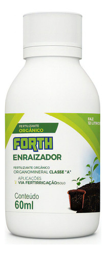 Adubo Fertilizante Enraizador Forth 60ml Concentrado - 12l