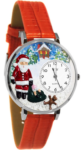 Regalos Caprichosos Navidad Papá Noel Reloj 3d | Acabado Pla