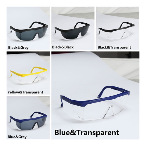 Óculos De Proteção Ocular Com Lentes Transparentes E Óculos