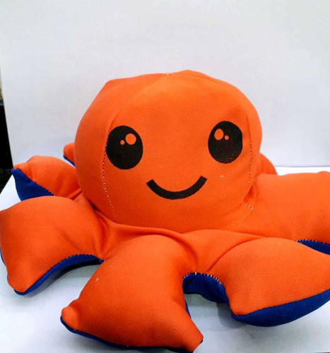 Pulpo Reversible Triste Contento Varios Colores
