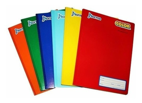  Norma Color Cosido 100 hojas  escolar 1 materias unidad x 1 21.5cm x 27cm