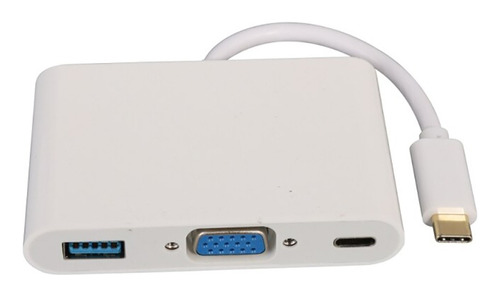 Convertidor Usb Tipo C A Vga + Usb 3.0 + Tipo C 3 En 1 Lince